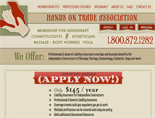 Tablet Screenshot of handsontrade.com